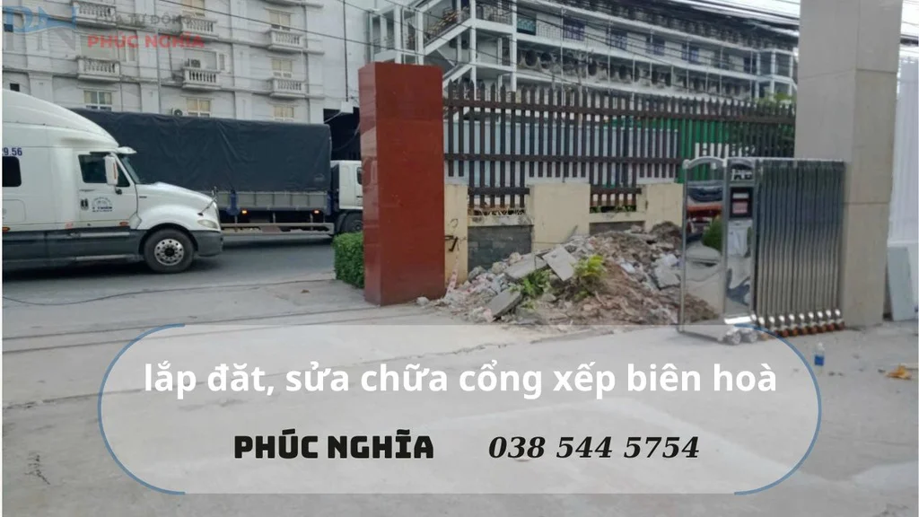 lắp đăt, sửa chữa cổng xếp tự động biên hoà -đồng nai