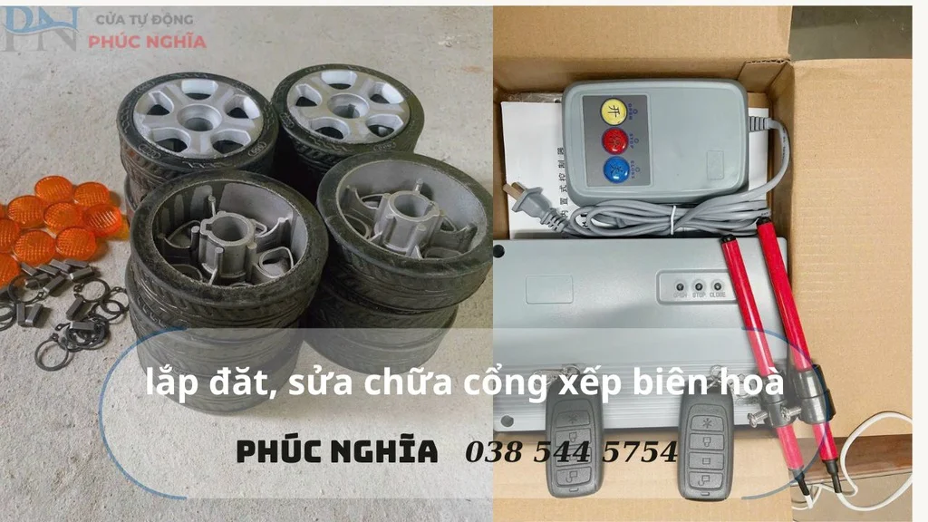 lắp đăt, sửa chữa cổng xếp tự động biên hoà -đồng nai